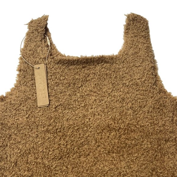 SKIMS Cozy Knit Tank Top Camel Girls 8/10 - Picture 5 of 12